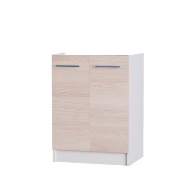 Кухонний модуль нижній Еверест Еко 600 ясен шимо світлий/білий (без стільниці) 60х46х82 см