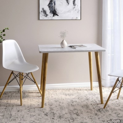 Обідній стіл LION Маями-2 дерев'яні ніжки Бетон