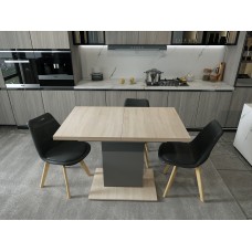 Комплект стульев в кухню Doros Бин (2 шт.) 49х43х84 см Черный (DRS-011396)