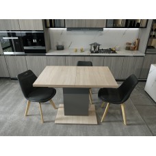Столовый стол Doros Бостон 150х70х79 см Дуб cонома/Графит (DRS-011337)