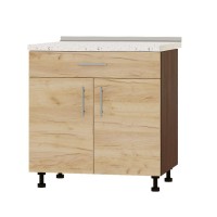 Кухонный модуль нижний с шухлядой Эверест Оптима Н75-800 Дуб крафт золотой (без столешницы) 80х47х82 см (EVR-3543)