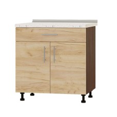 Кухонный модуль нижний с шухлядой Эверест Оптима Н75-800 Дуб крафт золотой (без столешницы) 80х47х82 см (EVR-3543)