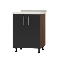 Кухонный модуль нижний Эверест Оптима Н82-600 Антрацит (без столешницы) 60х47х82 см (EVR-3611)