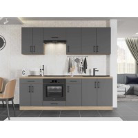 Кухня модульна Эверест Оптима набор №7 Графит 2,4 м (EVR-5717)