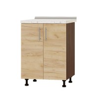 Кухонный модуль под мойку Эверест Оптима Н84-600 Дуб крафт золотой (без столешницы) 60х47х82 см (EVR-3797)