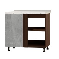 Кухонный модуль угловой Эверест Оптима Н89-895 Бетон (без столешницы) 90х47х82 см (EVR-3957)