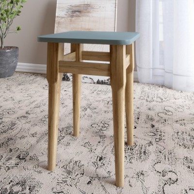 2 табурета на кухню Маями кромка ПВХ 0,45 мм Гранит серый