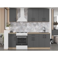 Кухня модульна Эверест Оптима набор №4 Графит 2,2 м (EVR-5708)