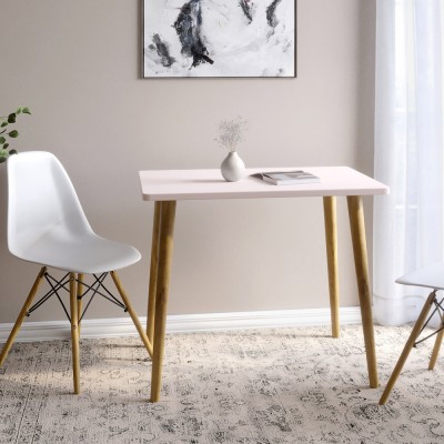 Обідній стіл LION Маями-2 дерев'яні ніжки Рожевий