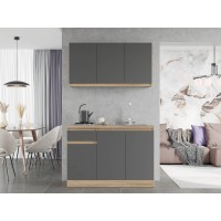 Кухня модульна Эверест Оптима набор №5 Графит 1,2 м (EVR-5710)