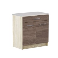 Кухонный модуль нижний с шухлядой Эверест Эко 800 дуб сонома/трюфель (со столешницей) 80х46х82 см (EVR-2910)