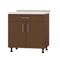 Кухонный модуль нижний с шухлядой Эверест Оптима Н75-800 Капучино (без столешницы) 80х47х82 см (EVR-3552)