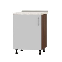 Кухонный модуль под мойку Эверест Оптима Н79-600 Нимфея альба (белый) (без столешницы) 60х47х82 см (EVR-3588)