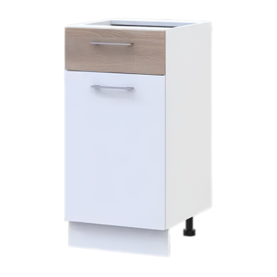 Кухонный модуль нижний Doros Лея НЯ82_40 40х46,6х82 см Белый/Дуб сонома (DRS-011366)