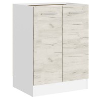 Кухонный модуль нижний Эверест Эко 600 дуб крафт белый/белый (без столешницы) 60х46х82 см (ISM-052024) (EVR-071025)