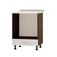 Кухонный модуль под духовку Эверест Оптима Н85-600 Дуб крафт белый (без столешницы) 60х47х82 см (EVR-3838)