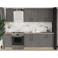 Кухня модульна Эверест Оптима набор №3 Графит 2,6 м (EVR-5703)