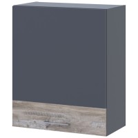 Кухонный модуль верхний Doros Лея В72_Ш60 левая 60х31,6х72 см Графит/Дуб клондайк (DRS-011368)